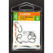 Гачки для риболовлі, GC Carper, 9шт/уп, колір BN, розмір №8